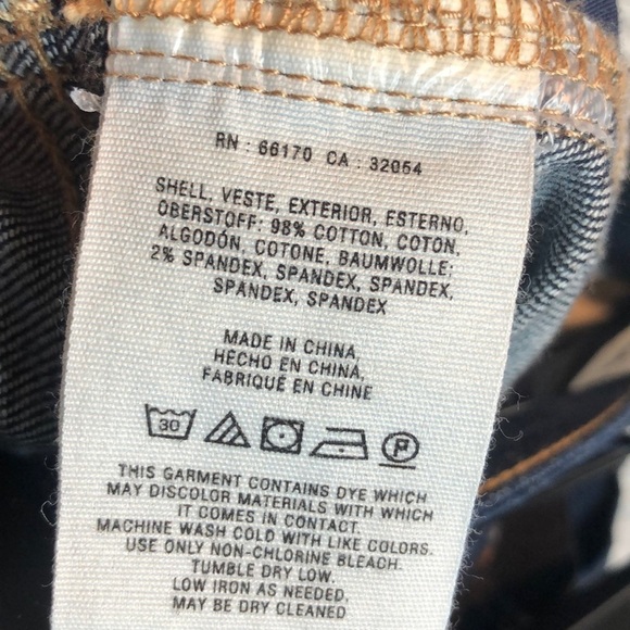 Anthro Pilcro Dark Wash Skinny Jeans w/Gold Button - Picture 9 of 9